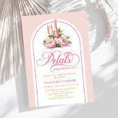 Modern blush and gold bridal shower invite arch einladung