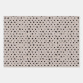 Modern Blush and Neutral Christmas Tree Geschenkpapier Set (Vorderseite 3)