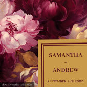 Modern Blush Burgundy Gold Boho Wedding Napkins Serviette