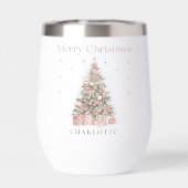 Modern Blush Christmas Tree – Personalized Holiday (Rückseite)
