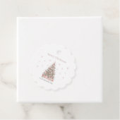 Modern Blush Christmas Tree – Personalized Holiday Geschenkanhänger (Beispiel)