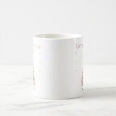 Modern Blush Christmas Tree – Personalized Holiday Kaffeetasse (Mittel)