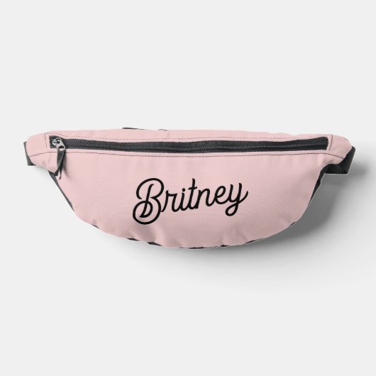 Modern Blush Dusty Pink Monogram und Name Bauchtasche (Ablage )