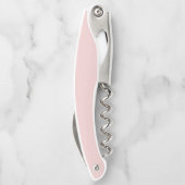 Modern Blush Dusty Pink Monogram und Name Kellnermesser (Rückseite)