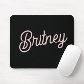 Modern Blush Dusty Pink Monogram und Name Mousepad (Mit Mouse)