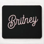 Modern Blush Dusty Pink Monogram und Name Mousepad (Vorne)