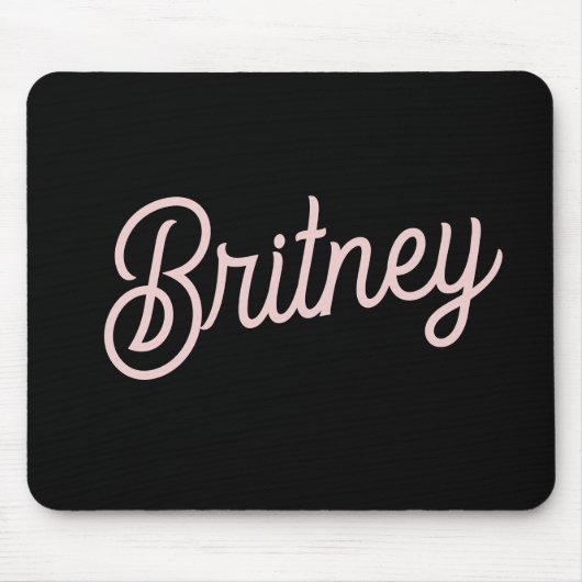 Modern Blush Dusty Pink Monogram und Name Mousepad (Vorne)
