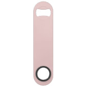 Modern Blush Dusty Pink Monogram und Name Speed Flaschenöffner (Rückseite)