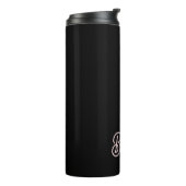 Modern Blush Dusty Pink Monogram und Name Thermosbecher (Nach links gedreht)