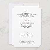 Modern Blush Ombré Gradient Bachelorette Wochenend Einladung (Rückseite)