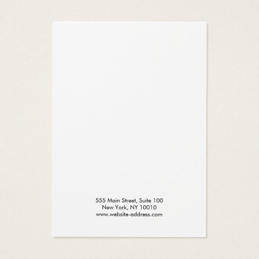 Modern Blush Pink Earring Display Card (Rückseite)