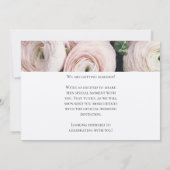 Modern Blush Pink Fotovorlage Save the Date Einladung (Rückseite)