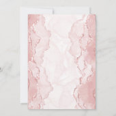 Modern Blush Pink Girly Trendy Sweet 16 Einladung (Rückseite)