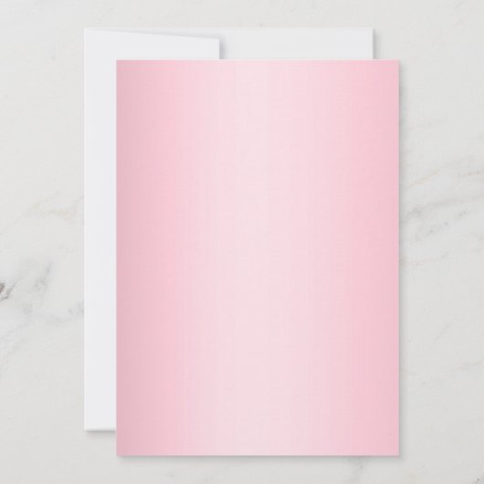 Modern Blush Pink Glitzer Sparkone Ballon Geburtst Einladung (Rückseite)