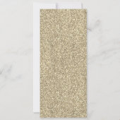 Modern Blush Pink Gold Glitzer Quinceanera Einladung (Rückseite)