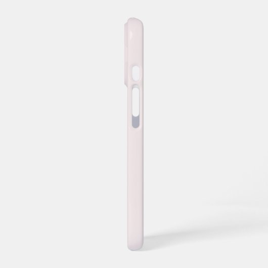 Modern Blush Pink Gold Script Monogram iPhone 16 Hülle (Linke Seite)