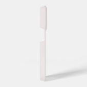 Modern Blush Pink Gold Script Monogram iPhone Hülle (Rechte Seite)