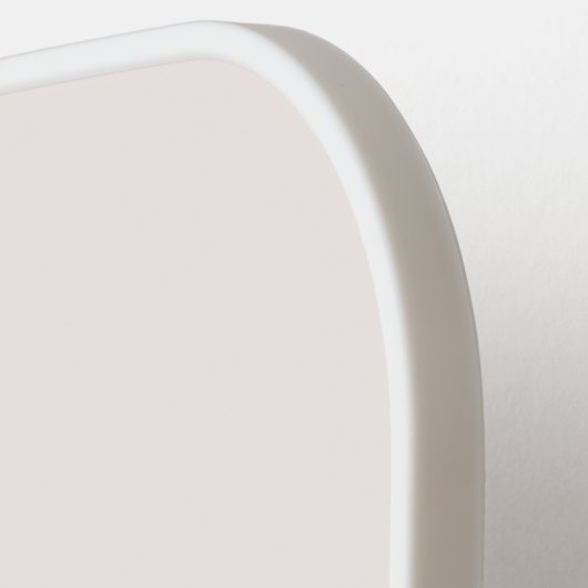 Modern Blush Pink Gold Script Monogram Pickleball Schläger (Linke Seite)