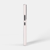 Modern Blush Pink Gold Script Monogram Samsung Galaxy Hülle (Rechte Seite)