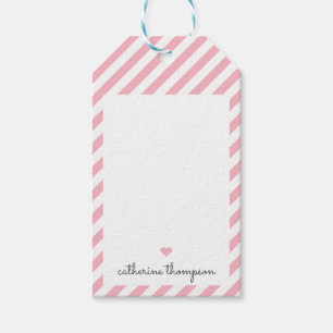 Modern Blush Pink Heart Girl Niedliches Weibenskri Geschenkanhänger
