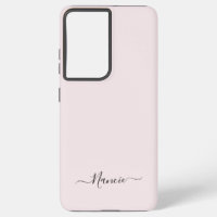 Modern Blush Pink mit Script-Individuelle Name