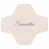 Modern Blush Pink Name Fußball (Flach)