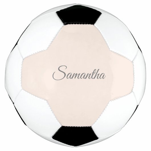 Modern Blush Pink Name Fußball (Vorderseite)