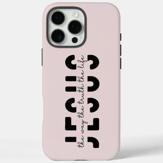 Modern Blush Pink Scripture iPhone Case-Mate iPhone Hülle (Rückseite)