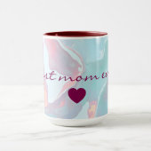 Modern Blush Pink Soft Mint Gold Luxury Collection Tasse (Zentrum)