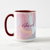 Modern Blush Pink Soft Mint Gold Luxury Collection Tasse (Links)