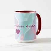 Modern Blush Pink Soft Mint Gold Luxury Collection Tasse (VorderseiteRechts)