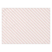 Modern blush pink white oblique stripes cute tischdecke (Vorderseite (Horizontal))