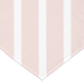 Modern blush pink white oblique stripes cute tischdecke (Schrägansicht)