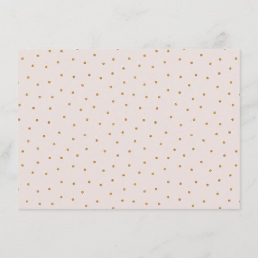 Modern blush rose gold calligraphy accommodation begleitkarte (Rückseite)