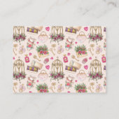 Modern Blush Tee Party Bridal Rezept Begleitkarte (Rückseite)