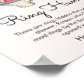 Modern Blush Tee Party Klettergarten Biketour Poster (Ecke)