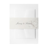 Modern Blushing Rose Wedding Invitation Belly Band (Vorderseite Beispiel)