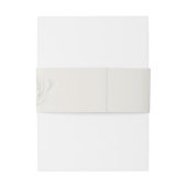 Modern Blushing Rose Wedding Invitation Belly Band (Rückseitenbeispiel)