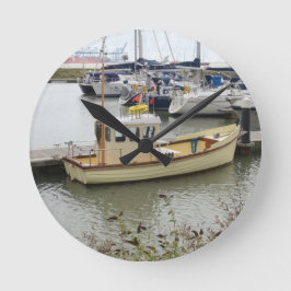 Modern Boat Traditional Style Runde Wanduhr