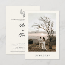 Modern Bohemian Desert Romance| Wedding Invitation Einladung
