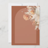 Modern bohemian terracotta pampas grass wedding (Rückseite)