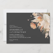 Modern bohemian terracotta pampas grass wedding (Vorderseite)