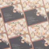 Modern bohemian terracotta pampas grass wedding