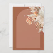 Modern bohemian terracotta pampas grass wedding (Rückseite)