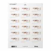 Modern Bohemian Wedding Return Address Label Adressaufkleber (Vorne)