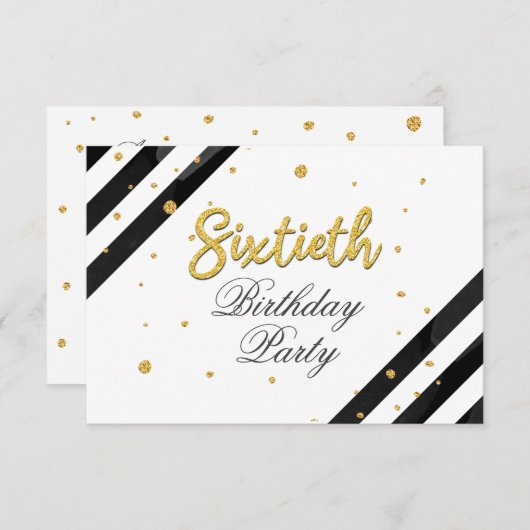 Modern Boho 60. Geburtstag Einladung (Vorne/Hinten)