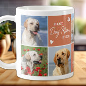 Modern Boho 7 Foto Collage Personalisierte DOG-MAM Kaffeetasse