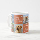 Modern Boho 7 Foto Collage Personalisierte DOG-MAM Kaffeetasse (Vorderseite Links)