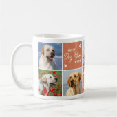 Modern Boho 7 Foto Collage Personalisierte DOG-MAM Kaffeetasse (Links)