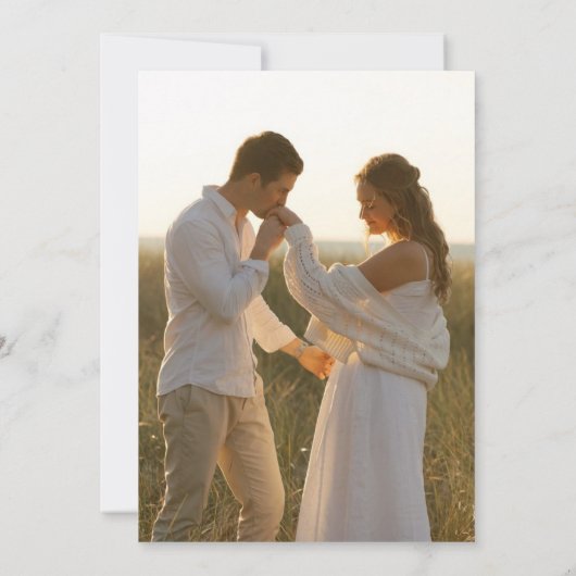 Modern Boho 7 Foto Wedding Save the Dates Save The Date (Rückseite)
